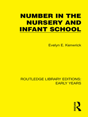 cover image of Number in the Nursery and Infant School